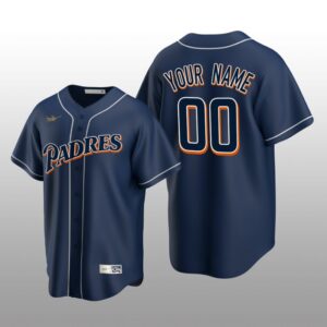 Cooperstown Collection Custom San Diego Padres Navy Men's Jersey