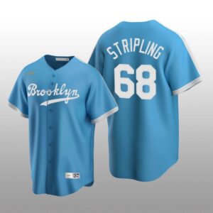Men's Los Angeles Dodgers Ross Stripling Light Blue Cooperstown Collection Alternate Jersey
