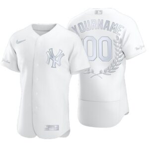 New York Yankees Custom White Award Collection Jersey